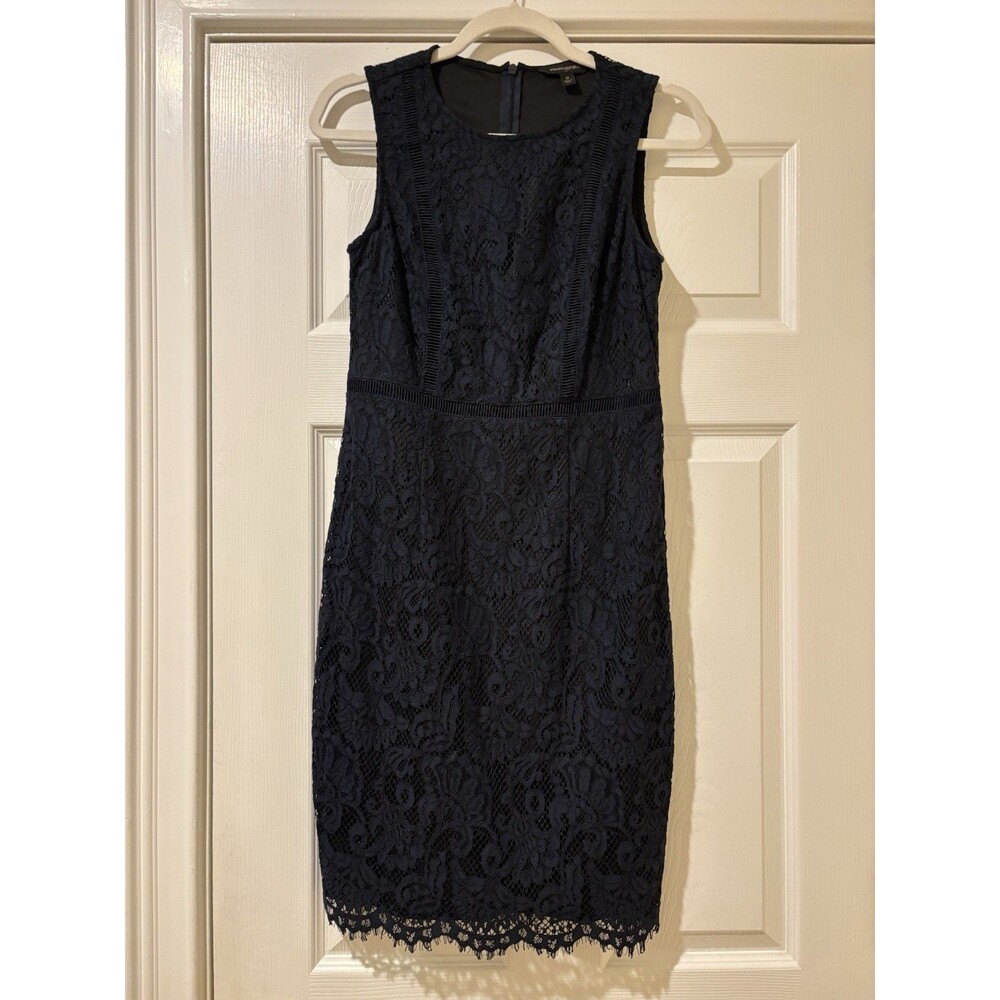 Banana Republic Lace Dress Navy Blue Size 0